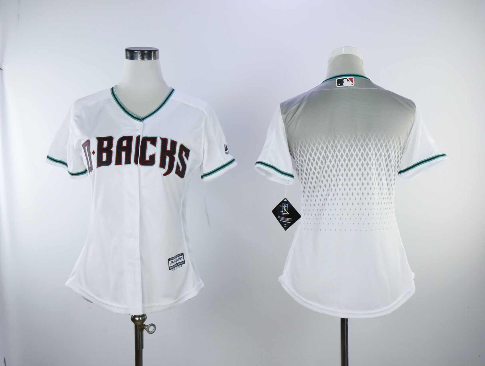 Women Arizona Diamondback Blank White MLB Jerseys